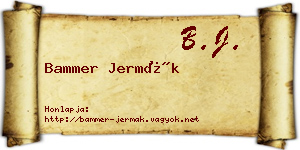Bammer Jermák névjegykártya